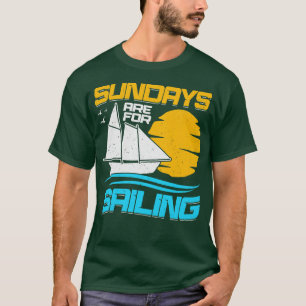 T-shirt Les Dimanche Sont Pour La Voile