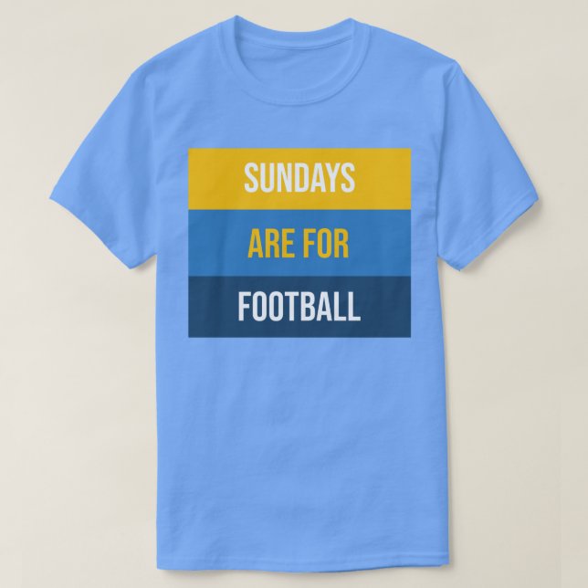 T-shirt Les dimanches sont (Design devant)
