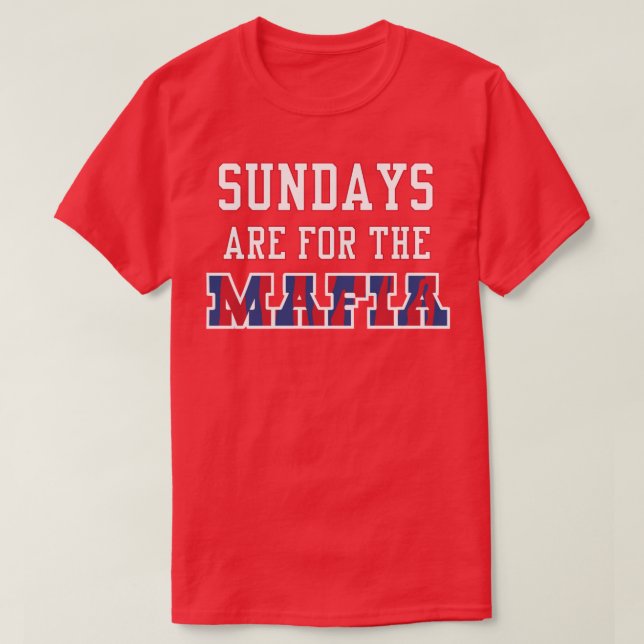 T-shirt Les dimanches sont pour la Mafia 1 (Design devant)