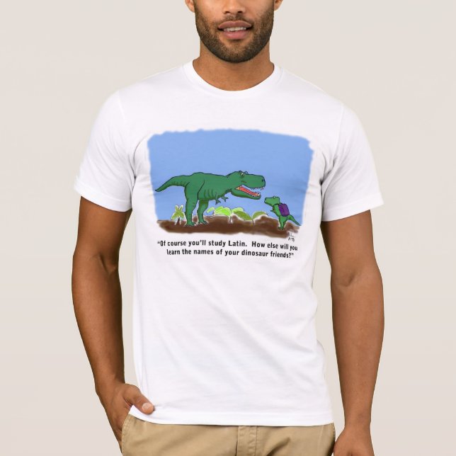 T-shirt Les dinosaures connaissent le latin (Devant)