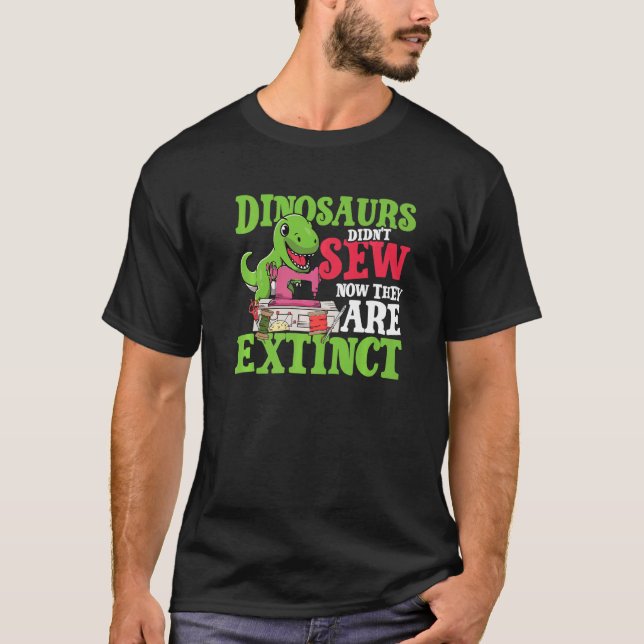 T-shirt Les dinosaures n'ont pas couché maintenant ils son (Devant)