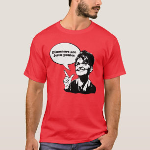 T-shirt Les dinosaures sont des poneys de Jésus