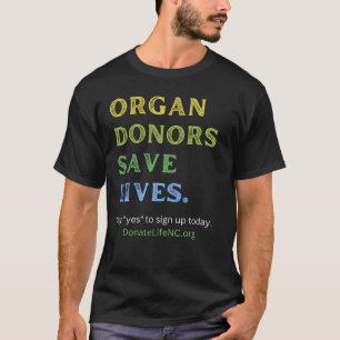 T-SHIRT LES DONATEURS D'ORGES SAUVENT DES VIES—LES NOIRS D