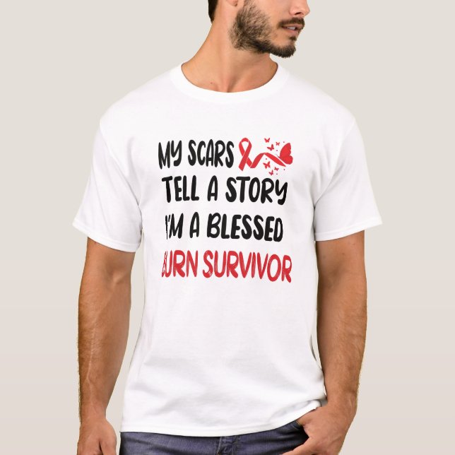 T-shirt Les dons des survivants de la brûlure| Brûler l'ac (Devant)