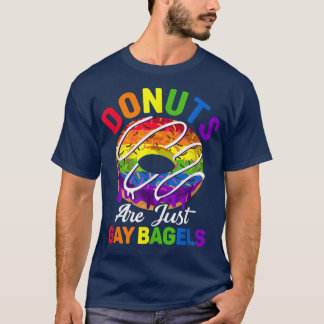 T-shirt Les Donuts Ne Sont Que Des Bagles Gay Bi Biseuell