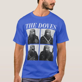 T-shirt Les Doves Rockers Drôles Animaux Rock Musique Emo