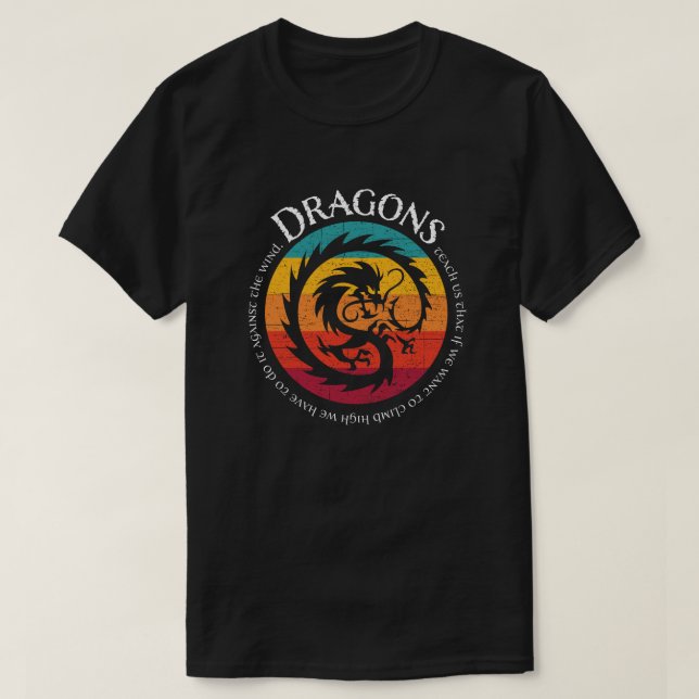 T-shirt Les Dragons Nous Enseignent #1 (Design devant)