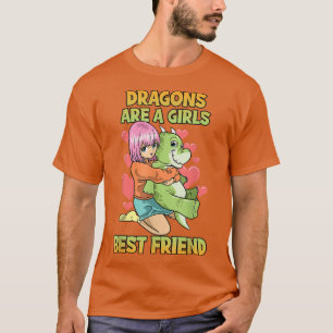 T-shirt Les Dragons Sont Une Fille Meilleur Ami Anime