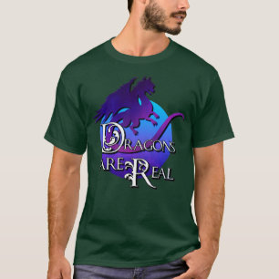 T-shirt Les dragons sont vrais bleus