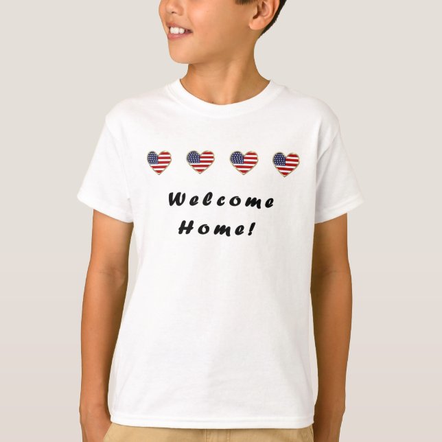 T-shirt Les drapeaux de bienvenue (Devant)
