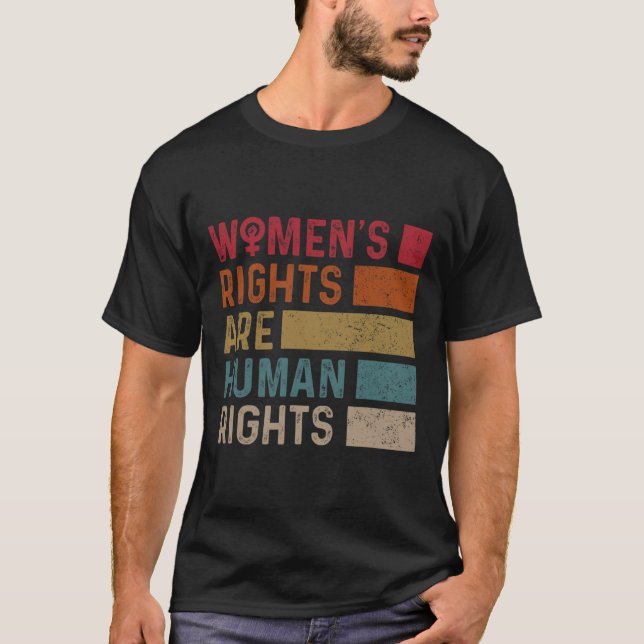 T-shirt Les droits à l'égalité des femmes sont des droits  (Devant)