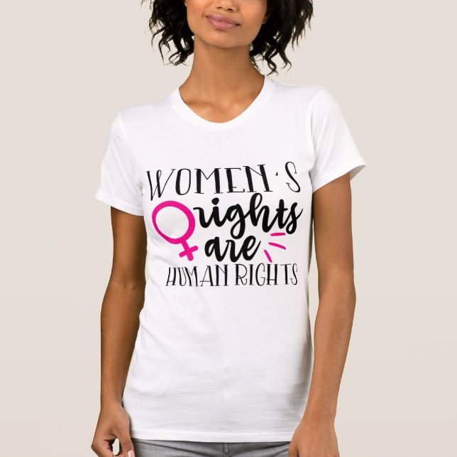 T-shirt Les droits de la femme sont des droits de l'homme (Devant)