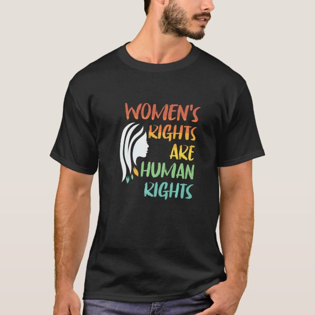 T-shirt Les droits de la femme sont des droits de l'homme (Devant)