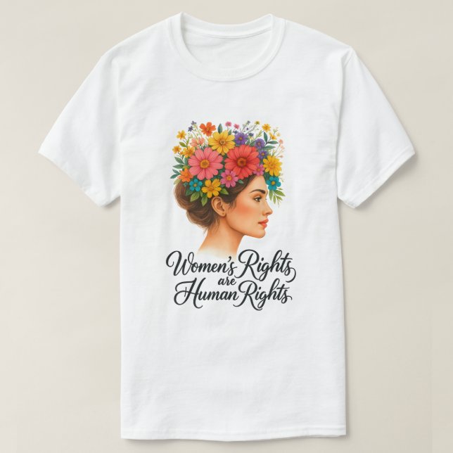 T-shirt Les droits de la femme sont des droits de l'homme  (Design devant)
