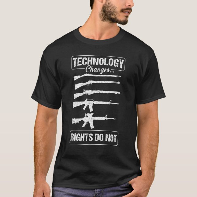T-shirt Les droits de modification technologique ne font p (Devant)