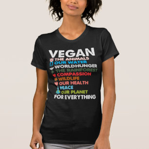 T-shirt Les droits des animaux de Vegan protègent la planè