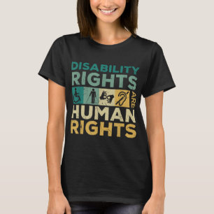T-shirt Les Droits Des cool Handicapés Sont Un Soutien Aux