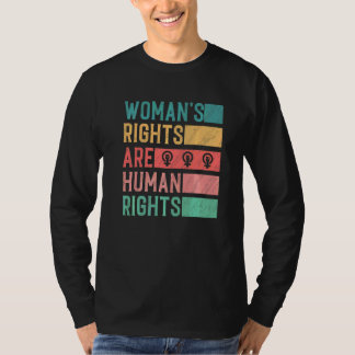 T-shirt Les Droits Des Femmes Sont Des Droits Humains Fémi