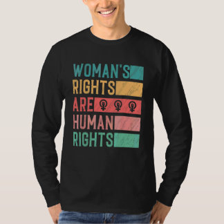 T-shirt Les Droits Des Femmes Sont Des Droits Humains Fémi