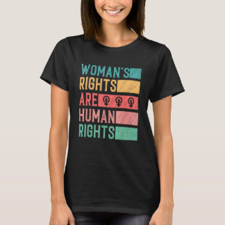 T-shirt Les Droits Des Femmes Sont Des Droits Humains Fémi