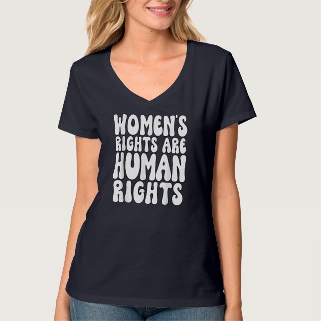 T-shirt Les droits des femmes sont des droits humains Les  (Devant)