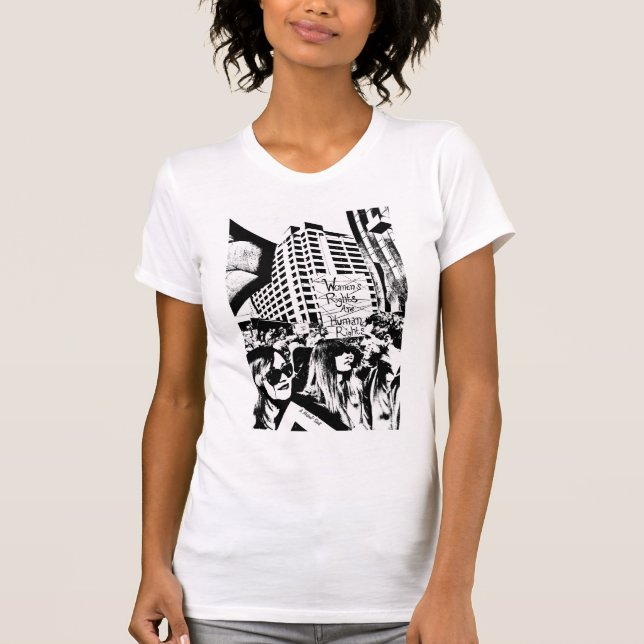 T-shirt Les droits des femmes sont des droits humains - un (Devant)