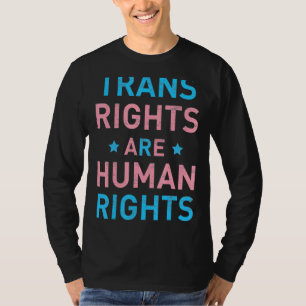 T-shirt Les Droits Trans Sont Des Droits De L'Homme Transg