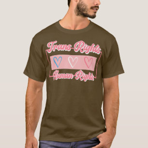 T-shirt Les droits trans sont Gay pride du drapeau de la L