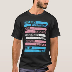 T-shirt Les Droits Trans Sont Les Droits De L'Homme Le Sex
