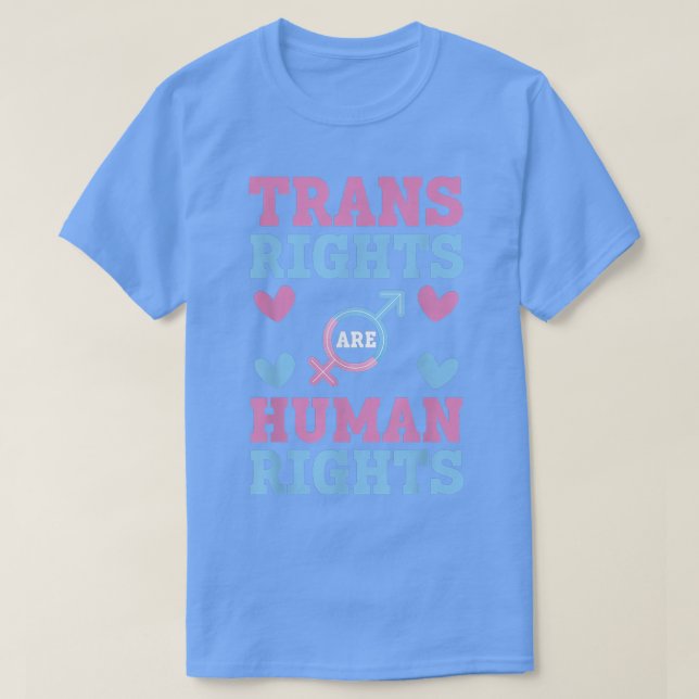 T-shirt Les droits transgenres sont une conception des dro (Design devant)