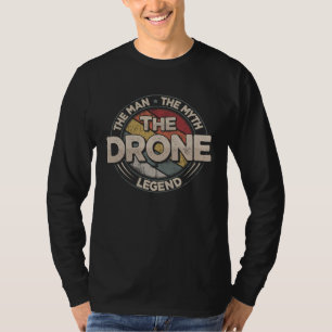 T-shirt Les drones volent légende rétro FPV hommes drone