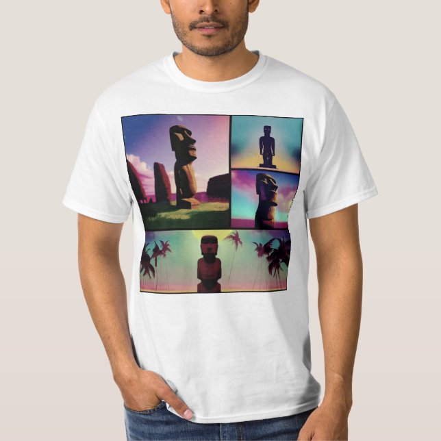 T-shirt Les Dudes de l'île de Pâques (Devant)