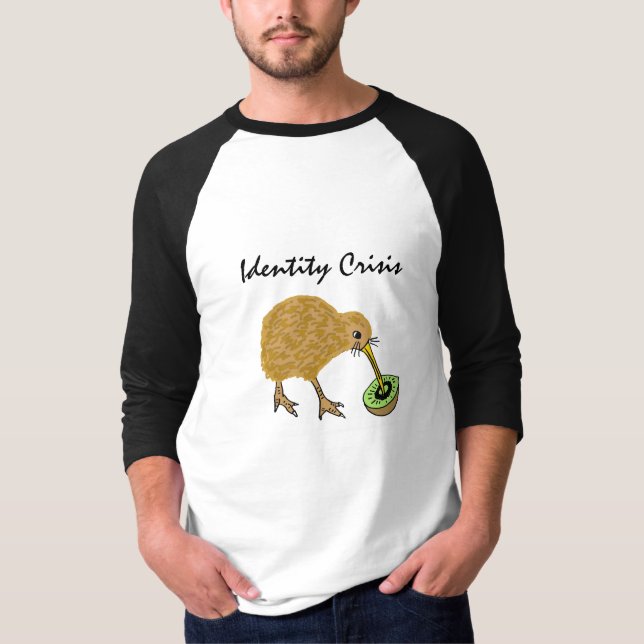 T-shirt Les EA chemise de crise d'identité de kiwi (Devant)