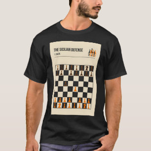 T-shirt Les échecs de défense sicilienne Ouverture du livr