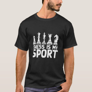 T-shirt Les échecs sont mon sport