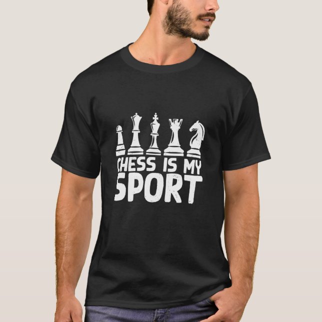 T-shirt Les échecs sont mon sport (Devant)