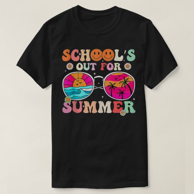T-shirt Les Écoles Rétro Sorties Pour Enseignant De Diplôm (Design devant)