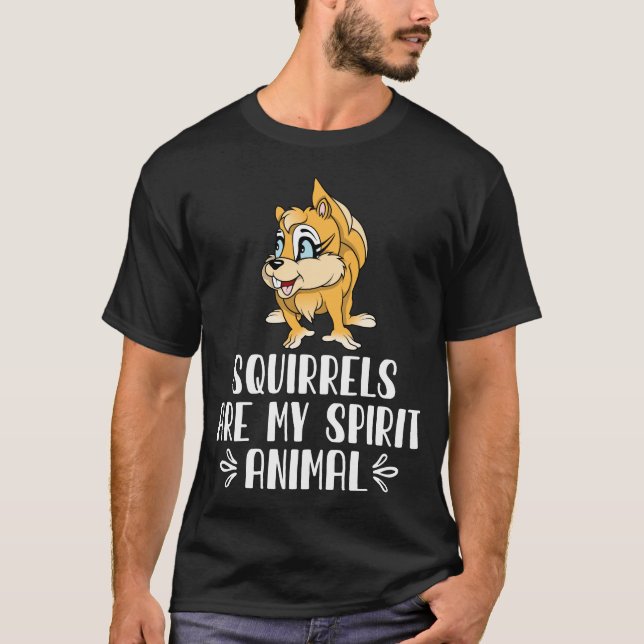 T-shirt Les écureuils sont mon esprit animal (Devant)