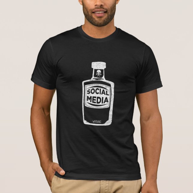 T-shirt Les effets secondaires des poisons sur les médias  (Devant)