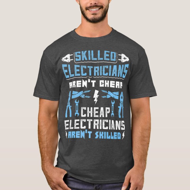 T-shirt Les Electriciens compétents Arent Bon Marché Digne (Devant)