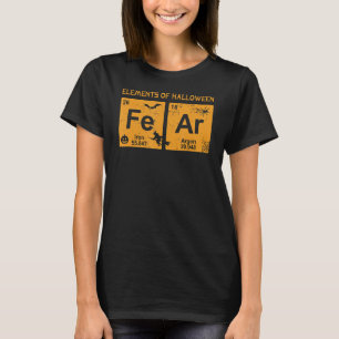 T-shirt Les éléments du costume scientifique de la peur d'
