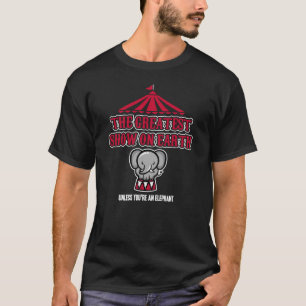T-shirt Les éléphants haïssent le cirque