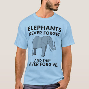 T-shirt Les éléphants n'oublient jamais