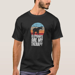 T-shirt Les éléphants sont mon éléphant thérapeutique