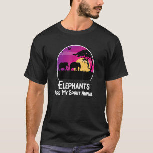 T-shirt Les éléphants sont mon esprit Animal Elephant