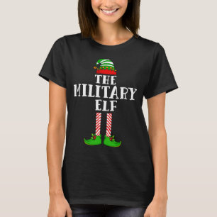 T-shirt Les Elfes Militaires Noël Matching Famille Xmas Co