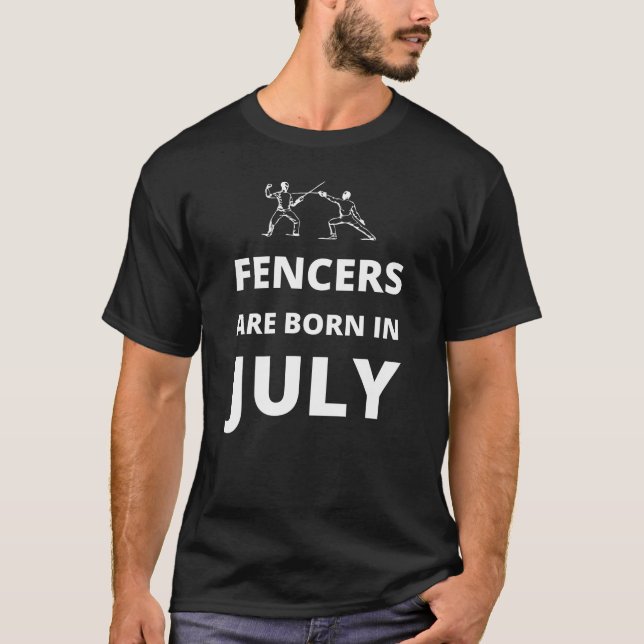 T-shirt Les encans naissent en juillet (Devant)
