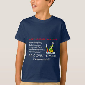 T-shirt Les enfants assurent la conception foncée de
