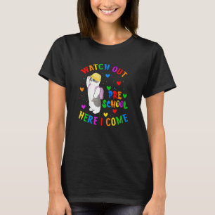 T-shirt Les enfants, attention, la maternelle arrive, joli