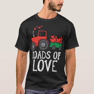 T-shirt Les Enfants Charges De Tracteur Amour Tractor Cute